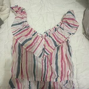 Express Multicolor Striped Blouse